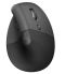 Logitech Lift Vertical Ergonomic Wireless MouseBluetooth, USB receiver, 400-4000 DPI, 6 buttons, 1x AA (up to 24 months), 10 m range, Graphite
